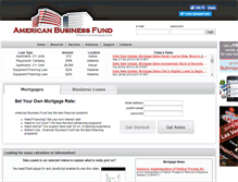 Tablet Screenshot of americanbusinessfund.com